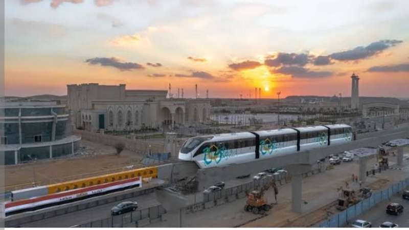 مشروع مونوريل العاصمة الإدارية الجديدة يقترب على الانتهاء.. اعرف أهم فوائده