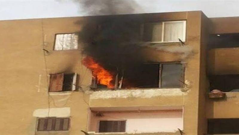 إنقاذ أم وأطفالها الستة من الموت في حريق شقة بالهرم
