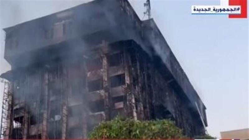 النيابة العامة: الحريق أسفر عن تفحم كامل بمبنى مديرية أمن الإسماعيلية