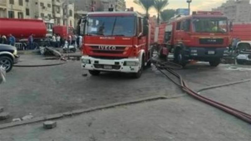 خسائر بالملايين.. تفاصيل حريق المحلات خلف مسجد السيدة زينب