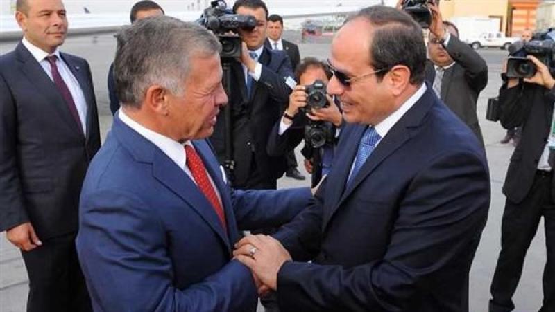 العاهل الأردني يشيد بدور مصر بشأن رفض تهجير الفلسطينيين