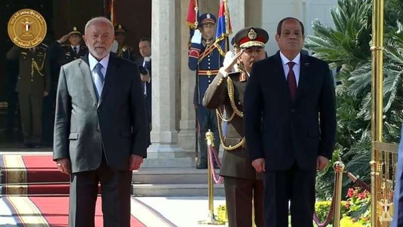 الرئيس السيسي يستقبل نظيره البرازيلي بقصر الاتحادية