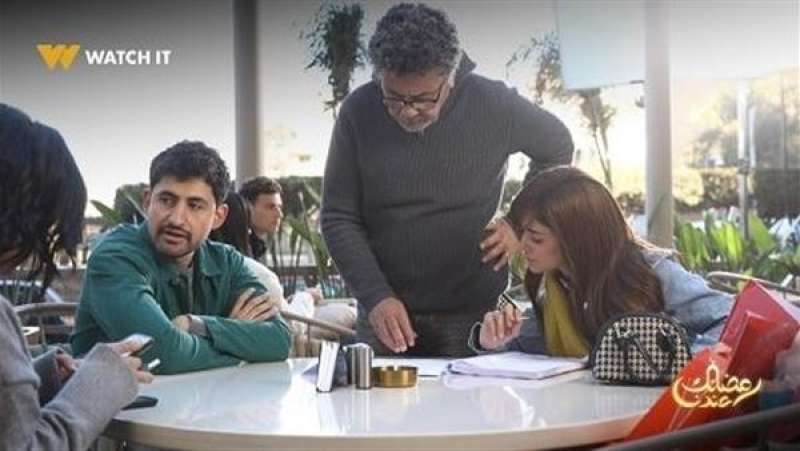 دياب وأشرف زكي وميرفت أمين من كواليس تصوير مسلسل مليحة