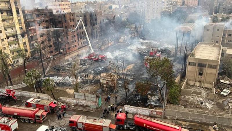 شهود عيان: وقت قصير أنقذ أبطال مسلسل المعلم من حريق استوديو الأهرام