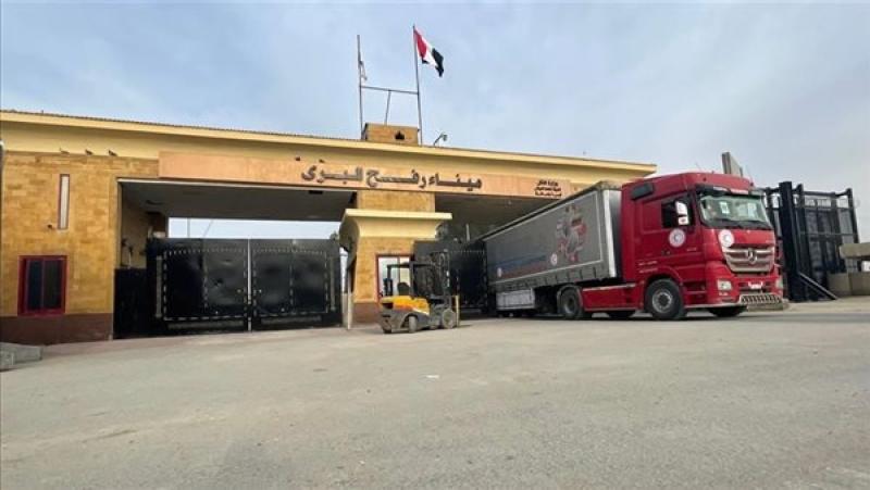 دخول 81 شاحنة مساعدات قطاع غزة عبر معبر رفح