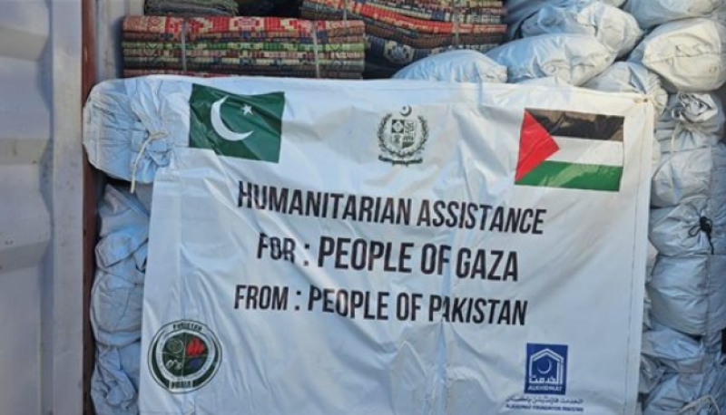 وصول الشحنة السابعة من المساعدات الإنسانية الباكستانية لغزة إلى بورسعيد