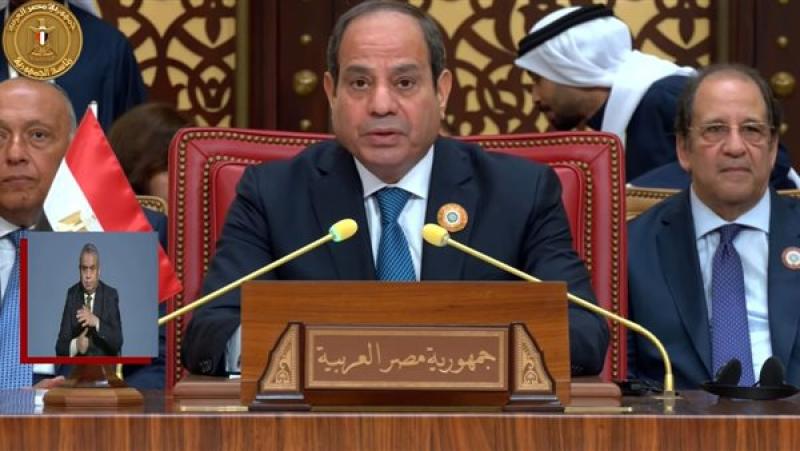 الرئيس السيسي: مصر تنخرط مع الأشقاء لإنقاذ الشعب الفلسطيني عبر حل الدولتين