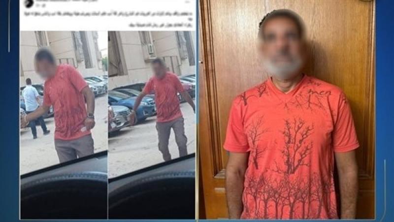 ضبط منادي سيارات بدون ترخيص فرض رسوما مالية على المواطنين بالمعادي