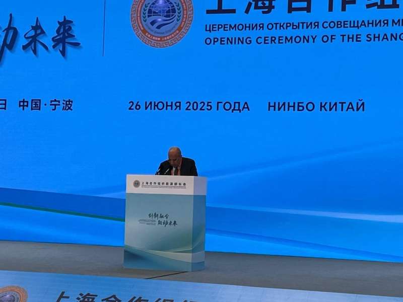 وزير الكهرباء يلقي كلمة أمام مؤتمر شنغهاي للطاقات المتجددة والتحول الطاقي