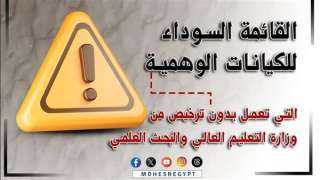 بيان عاجل من التعليم العالي بشأن القائمة السوداء للكيانات التعليمية الوهمية