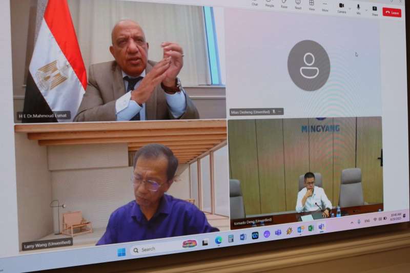 وزير الكهرباء يبحث مع مسئولي «مينج يانج» الصينية التعاون وتوطين صناعة توربينات الرياح