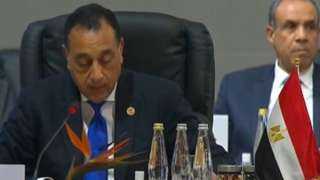 رئيس الوزراء: يجب التوصل لحل للقضية الفلسطينية بناء على مبدأ حل الدولتين