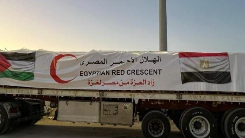 الهلال الأحمر: تراجع المساعدات الدولية لقطاع غزة في مقابل زيادتها من الدولة المصرية