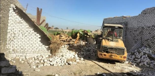 «حق الشعب».. إزالة 325 حالة تعدٍ على الأراضي الزراعية وأملاك الدولة بالجيزة
