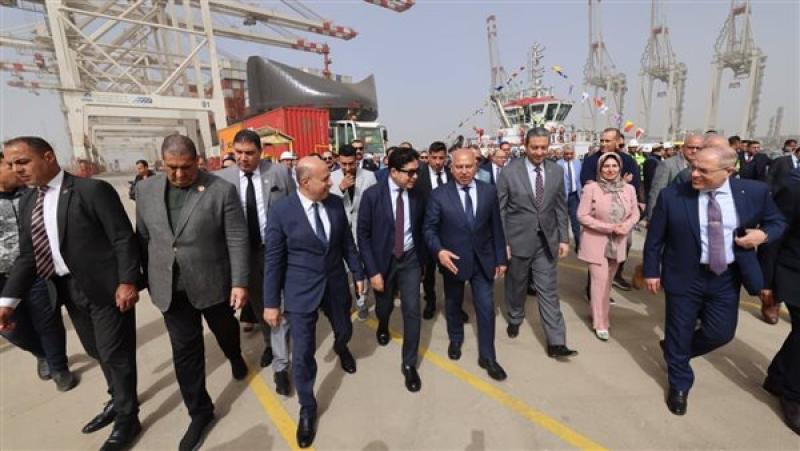 وزير النقل يشهد انطلاق التشغيل التجريبي التجاري لمحطة الحاويات «تحيا مصر 1» بميناء دمياط