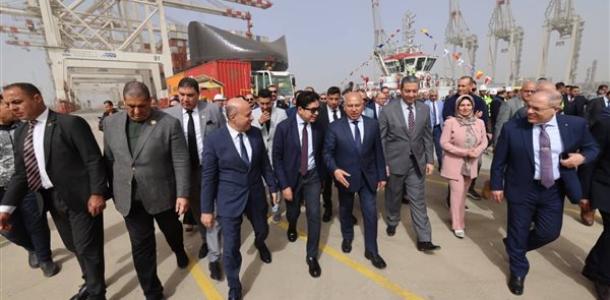 وزير النقل يشهد انطلاق التشغيل التجريبي التجاري لمحطة الحاويات «تحيا مصر 1» بميناء دمياط