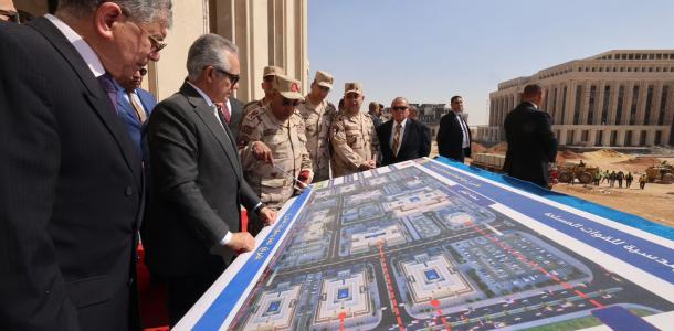 وزير العدل يتفقد مشروع مدينة العدالة بالعاصمة الجديدة