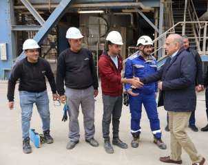 وزير الكهرباء يتفقد محطة كهرباء بنى سويف المركبة ويتابع معدلات استهلاك الوقود