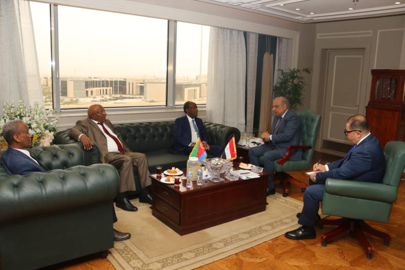وزير الكهرباء يبحث مع مستشار رئيس دولة اريتريا تعزيز التعاون بمجالات الطاقة المتجددة