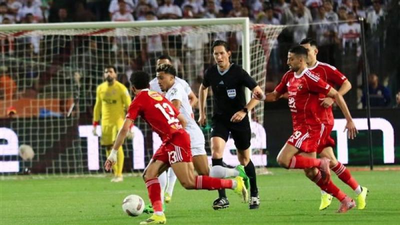 نهاية الشوط الأول.. الأهلي يتقدم بثنائية على الزمالك فى قمة الدوري